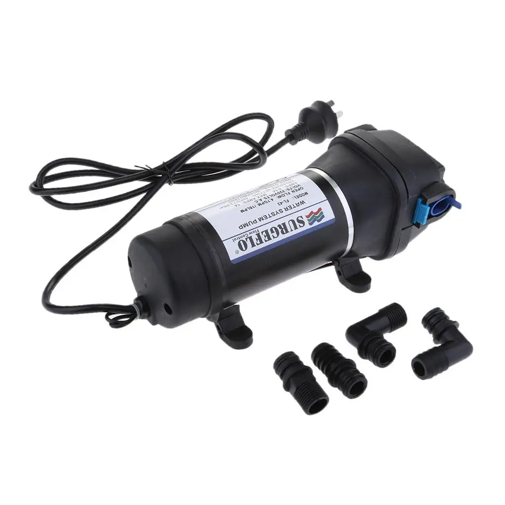 220V Electric Water Self Priming Pump Overpressure Protection Diaphragm Water Pump for Light Rain System Use