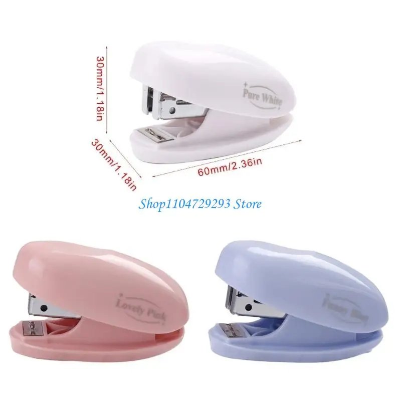 Y2GD Small Stapler Colorful Paper Binding Stapler Machine Fashion Stapler Stationery School Office Binding Paper Stapler