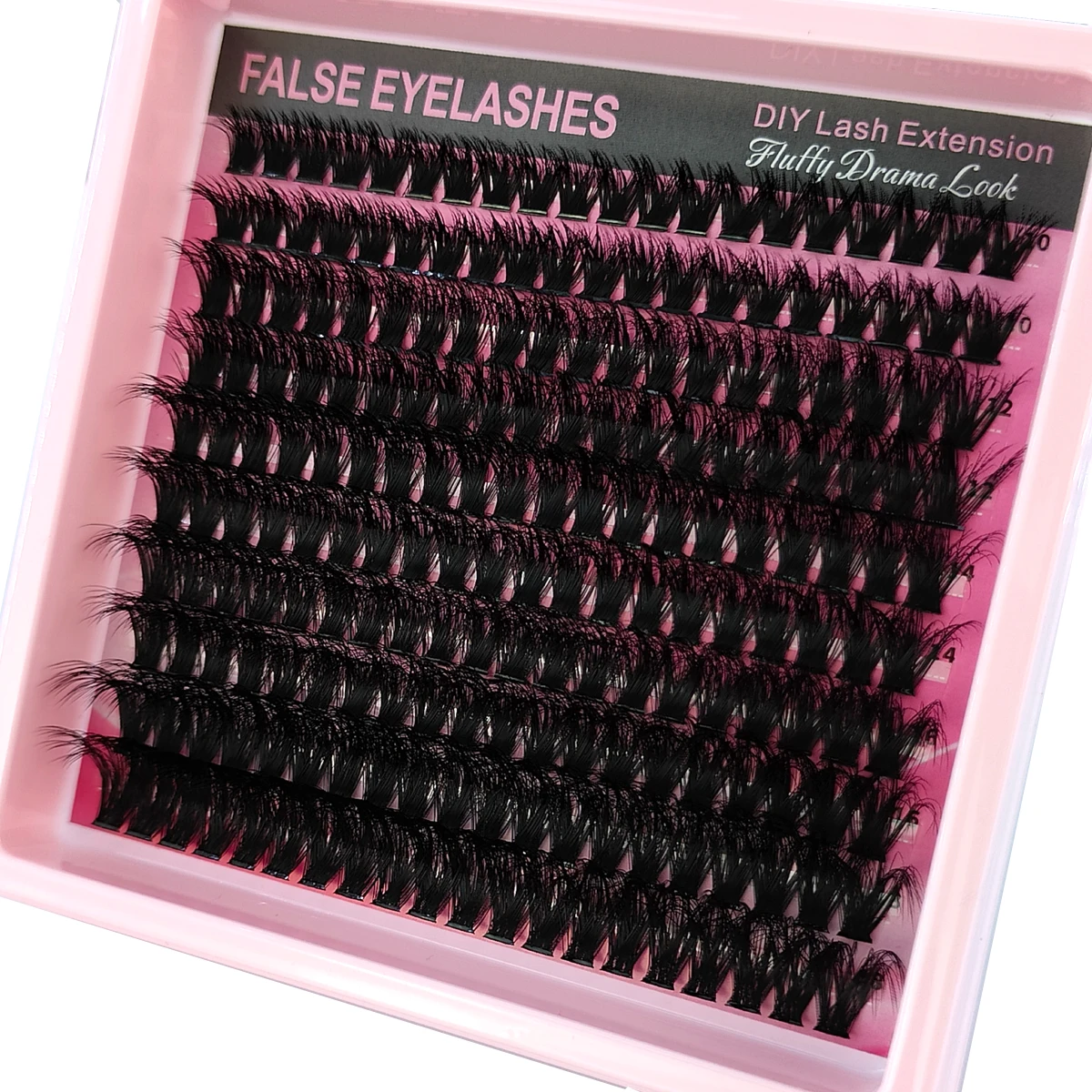 10Row 40D-100D 5D Fluffy Thick Lashes Clusters 10-18mmMix Wispy Individual Lashes Extensions Clusters DIY Makeup False Eyelashes