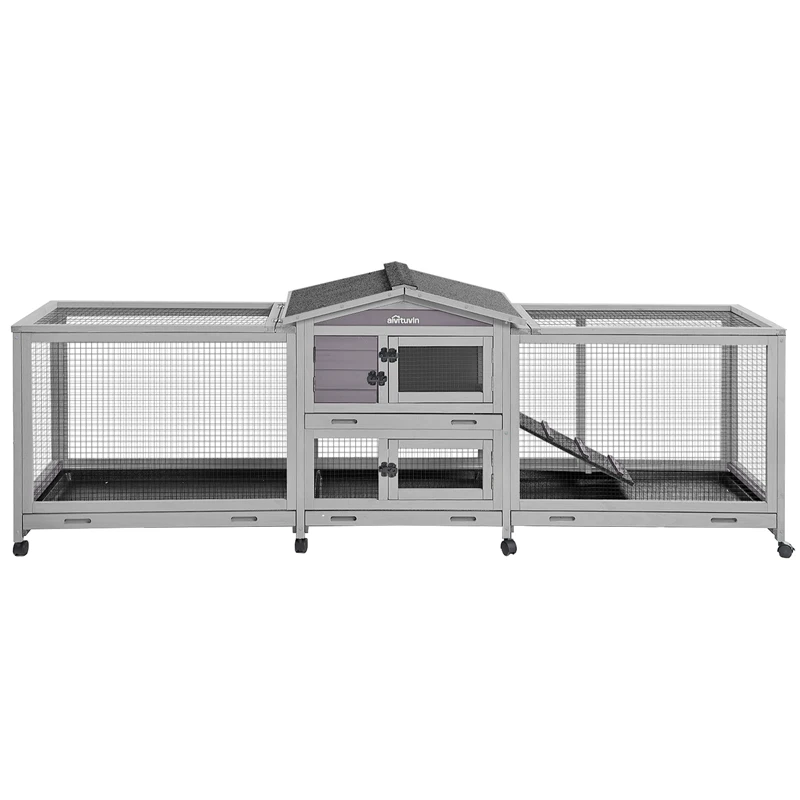 

Easy Moving Large Indoor Bunny Quail Hutch(Inner Space 14.57ft²)