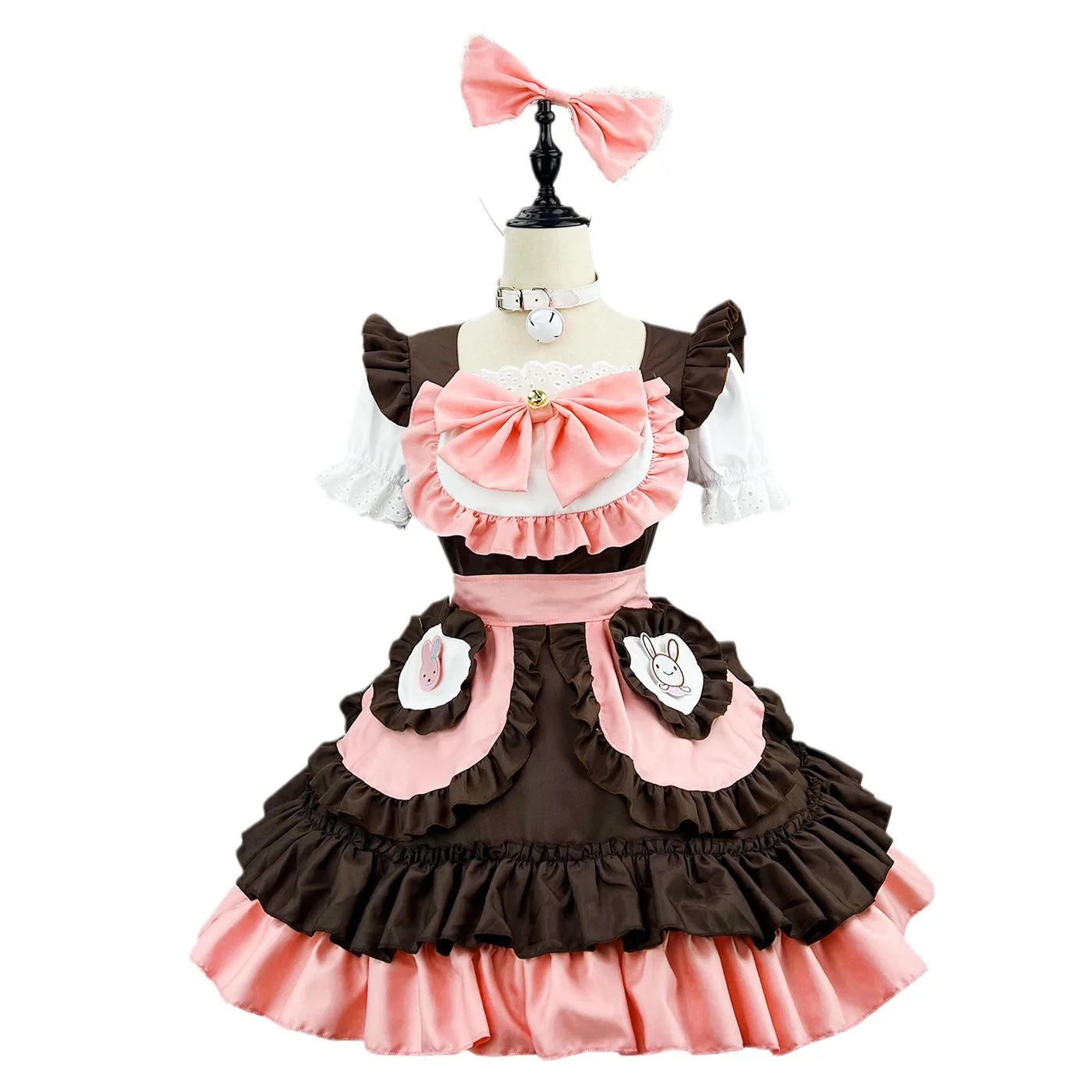 

Bunny Cute Lolita Maid Dress Costumes Cosplay Rabbit Girl Maid Dress Suit for Waitress Maid Party Stage Costumes S -5XL