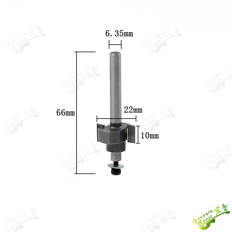 

HUATOOL Guitar Binding Router Bit + Bearing Sets Ball，T-Cutter with Bearing Guitar Trim Cutter Tool