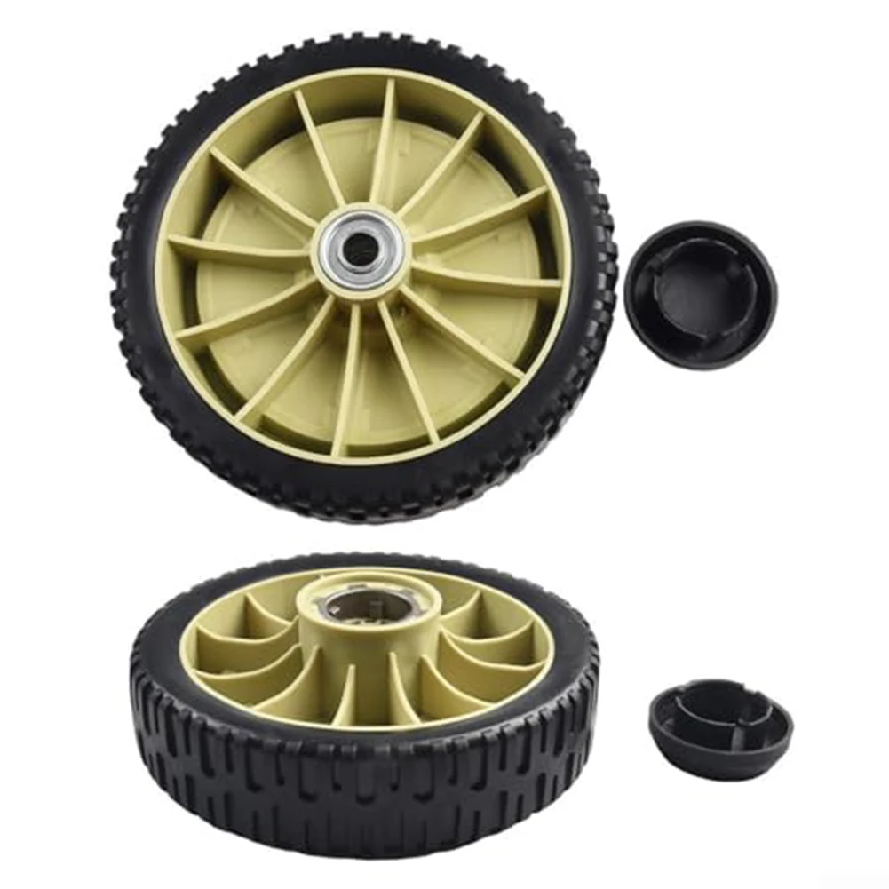 8 Inch Self Propelled Rear Wheel 3328131 For For Honda HRJ216 HRJ215 HRJ196 Lawn Mower Black Rubber Trolley Replacement Part