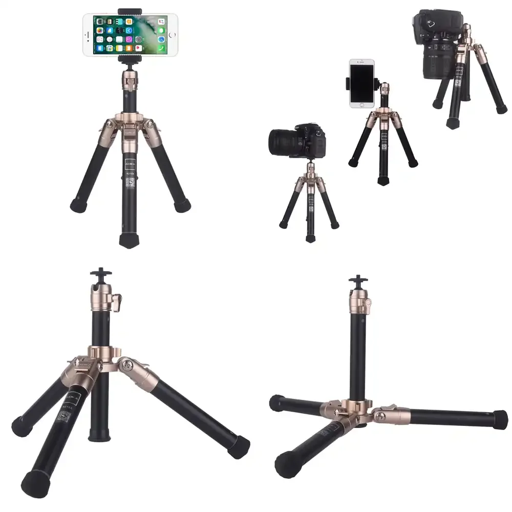 

AOKA Aluminum Mini Smart Phone Tripod Extendable Selfie Stick with Foldable Design for Universal Compatibility