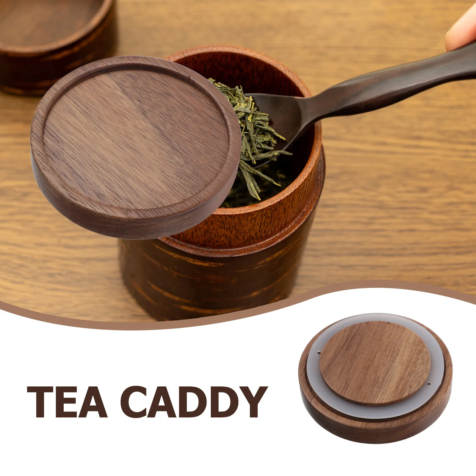 4Pcs Acacia Wood Jar Lid Airti - Coffee Tea Replacement 리뷰 및 가격