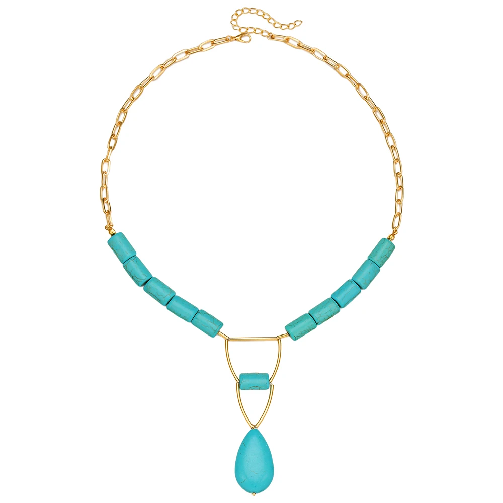 

Fashion Bohemian Men Rice Bead Necklace Simple Geometric Tribal Ethnic Handmade Chain Male Summer Beach Jewelry Gift