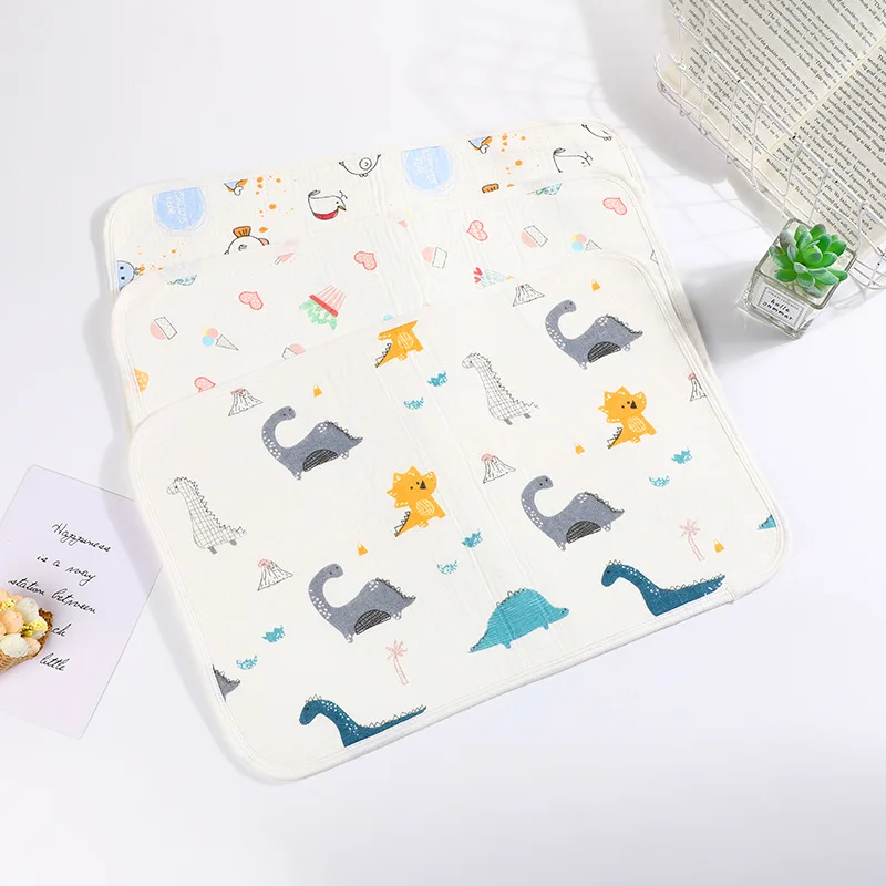 30X45CM Waterproof Urine Pad Cartoon High-density Cotton Gauze Diaper Pad Newborn Child Leak-proof Pad Baby Baby Diaper Product