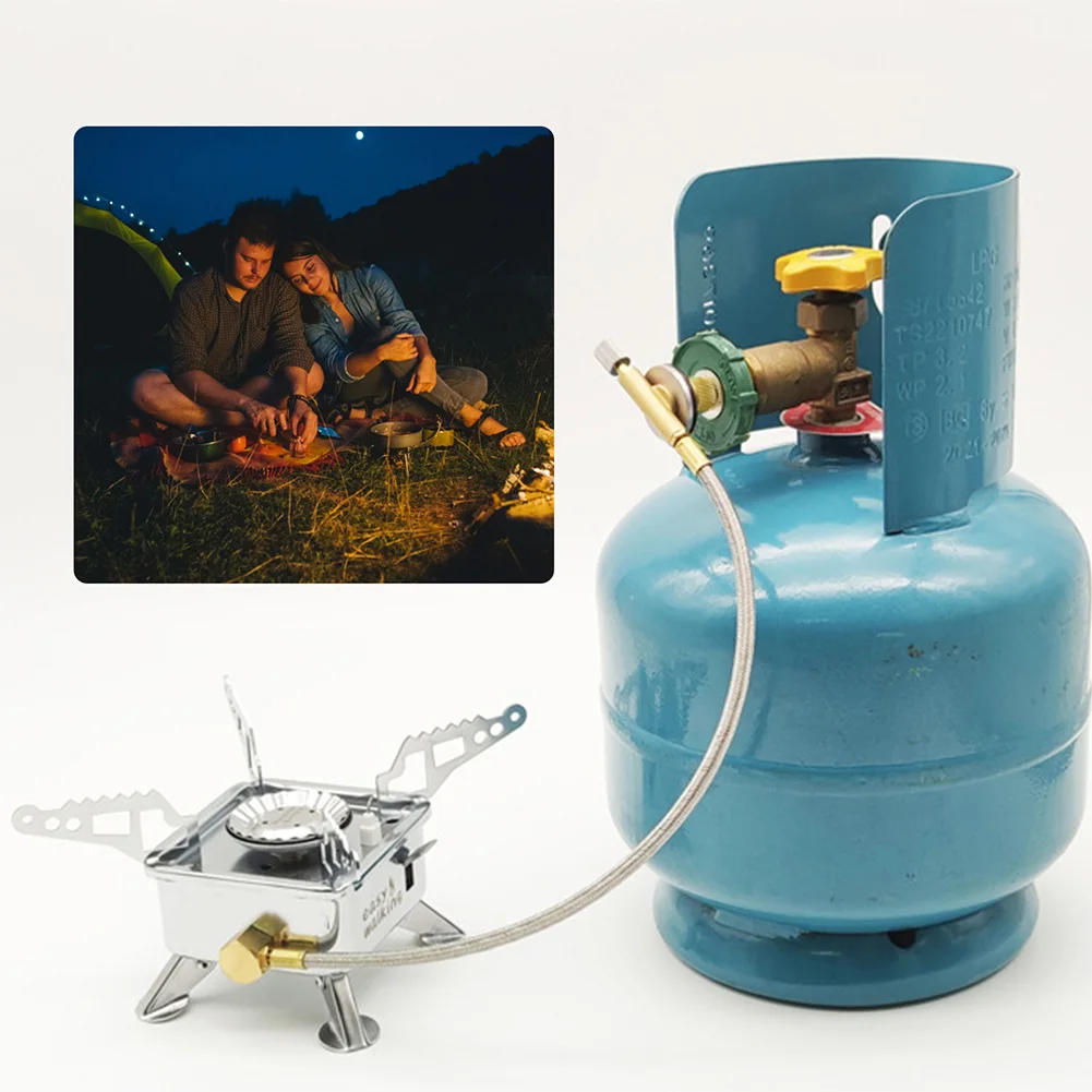 

Переходник для уличной плиты к баку для сжиженного нефтяного газа, адаптер для баллона для сжиженного нефтяного газа, практичные аксессуары для походной печи из цинкового сплава