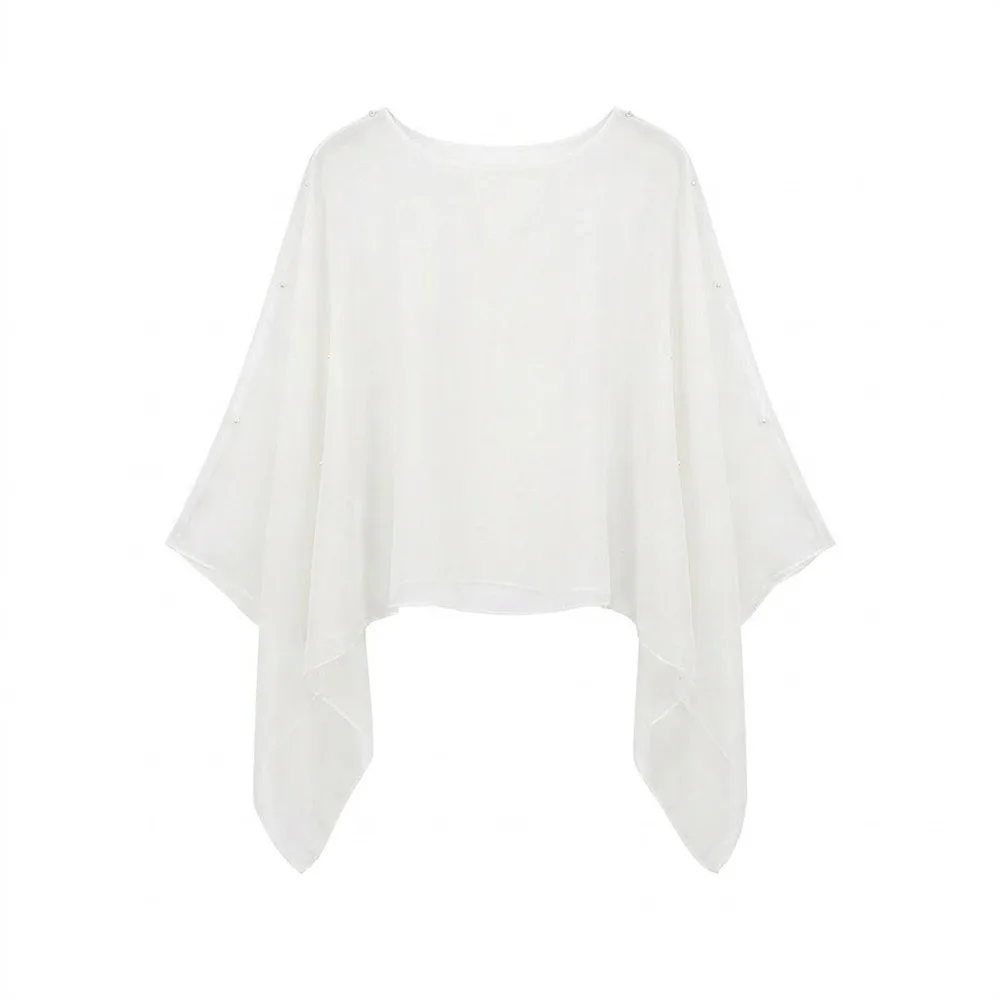 Multicolor Sun Protection Shawl Thin Travel Photography Air-conditioned Sweater Chiffon Vacation Trendy Scarf Summer Season