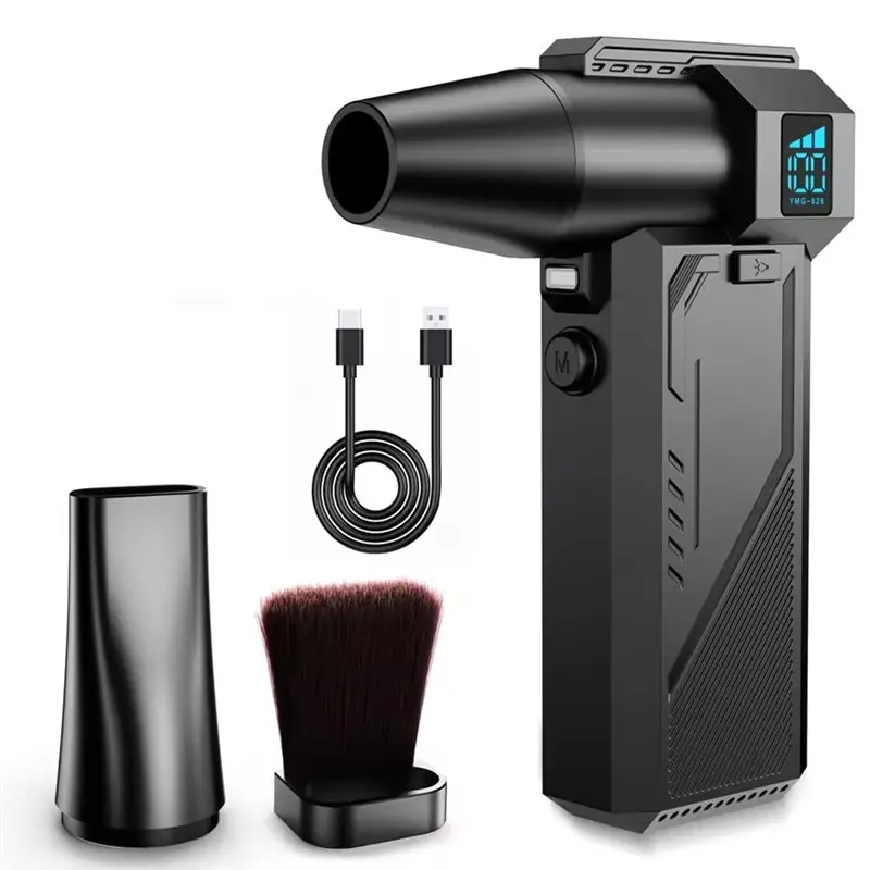 

Best-Portable High-Speed Turbo Blower 130000 RPM Handheld Air Blower With Brush 6000Mah Battery Type-C Charging