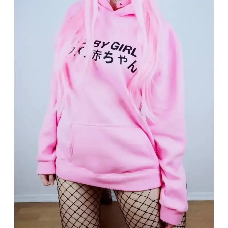 

New Arrival Fashion Women Hoodie Babygirl Pink Hoody High quality Spring Autumn Cozy Outfit For Girls Long Sleeved Pink Hoodies