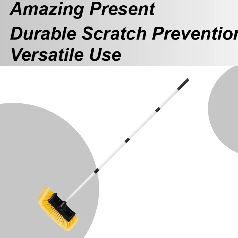 

Щетка для мойки автомобиля Выдвижная швабра для автоматической мойки Противоскользящая мягкая щетка для мойки автомобиля для слепых пыли Потолочный вентилятор Окно RV Домашняя пыль