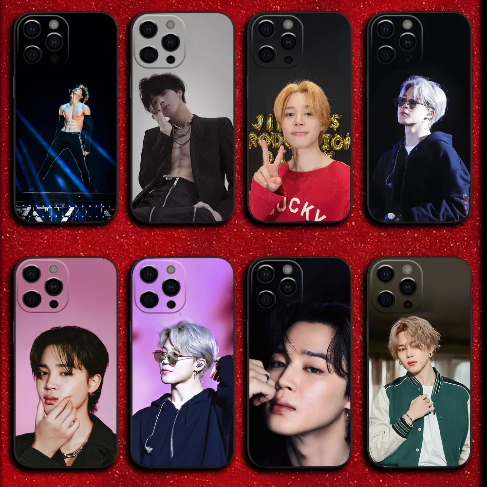 Singer J-JIMINS-S Boy Phone Case For iPhone 16,15,14,13,12,11,Pro,X,XS,Max,XR,Plus,Mini Soft Black Cover