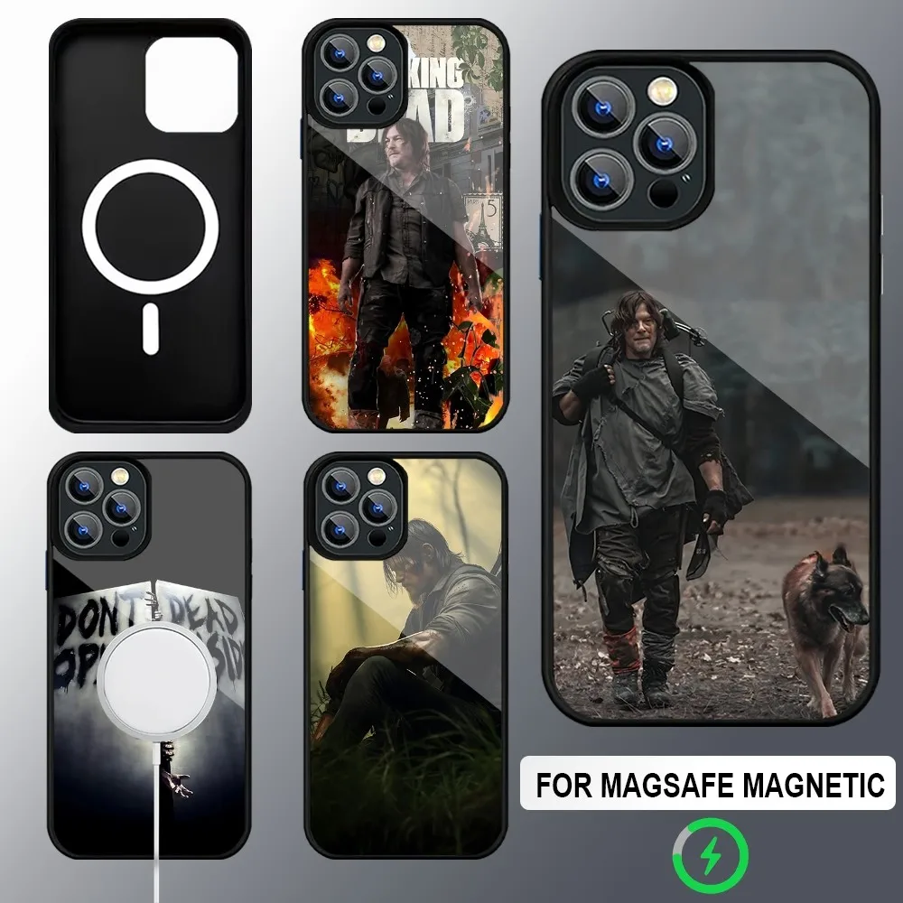 The Walking Dead Daryl Dixon Phone Case Magsafe Wireless Charging Cases For IPhone 16 15 13 12 11 14 Pro Max Mini 8 Plus XS X XR