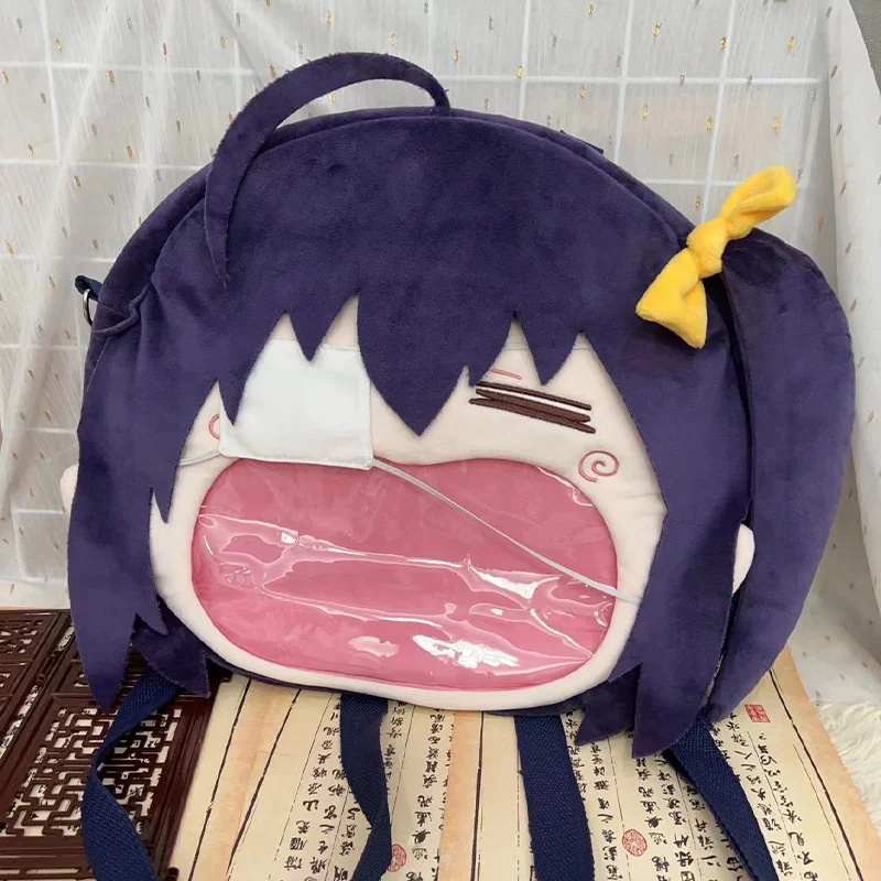 Mochila De felpa de PVC de gran capacidad para mujer, bolsa de Anime, amor, Chunibyo, otros personajes, Takanashi, Rikka, Kawaii, suave, Itabag