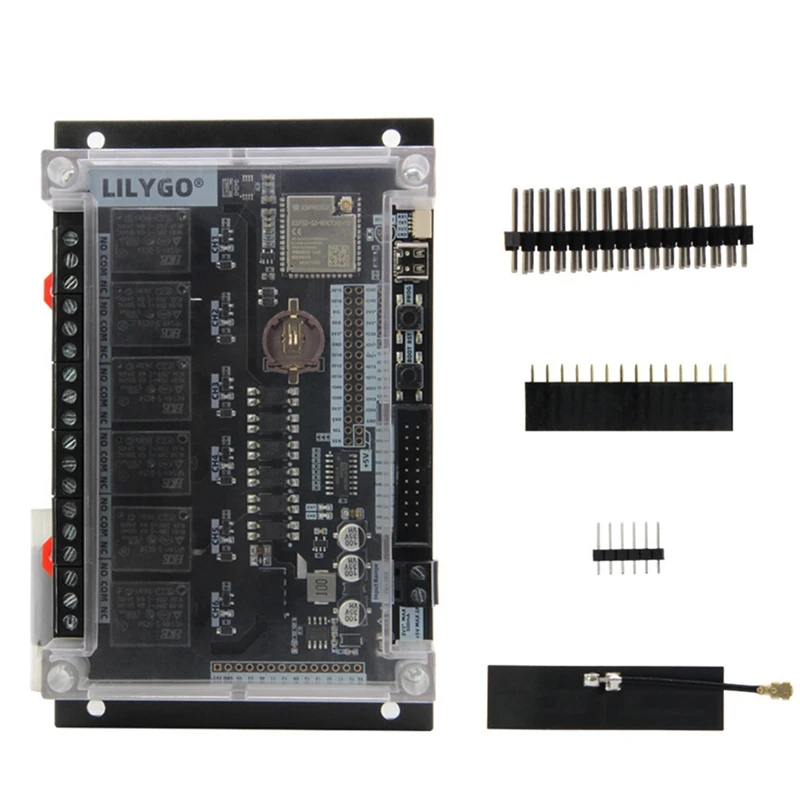 Imagem -03 - Placa de Desenvolvimento Relé Display Lcd Wifi Bluetooth Módulo sem Fio Placa de Expansão Preto T-relays3 Esp32-s3 Lilygo6-way