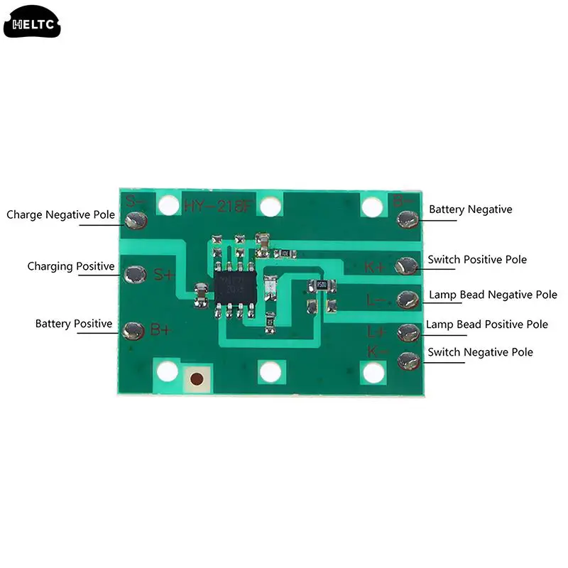 Plastic Universal Headlamp Circuit Board 3.7V Zoom Fixed-focus Headlamp Circuit Board Strong And Weak Flash Three Gears