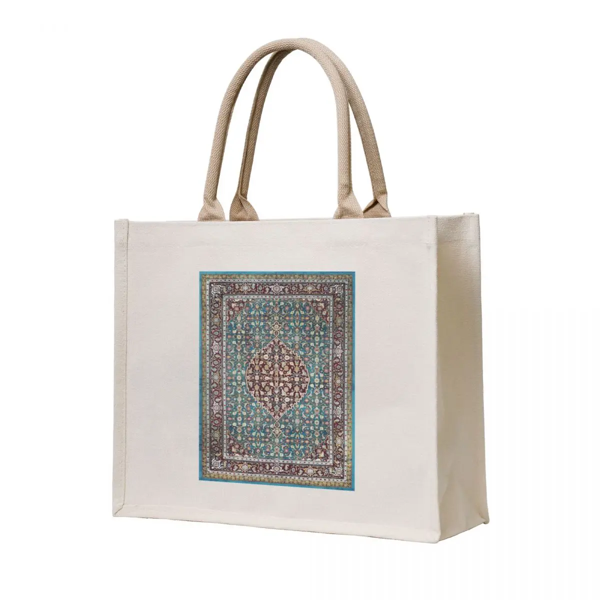 

Antique Agra North India Carpet Print Tote Bag Beach bag Canvas canvas tote bag