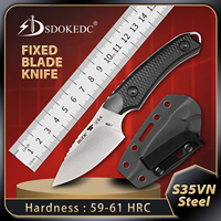 Edc Outdoor Fixed Blade Knife Military Tactical Camping Hiking Backpacking Survival Pocket Hand Tools Multitool Men Gift Utility
