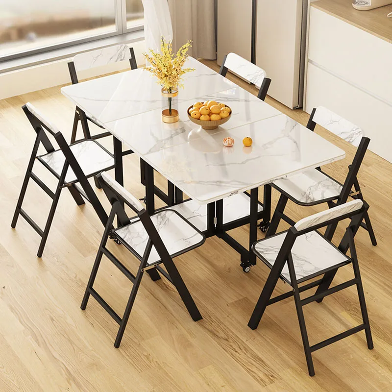 

Wheel Small Food Dining Table Folding Mobile Utility Kitchen Coffee Tables Extendable Portable Muebles De Cocina Room Furniture