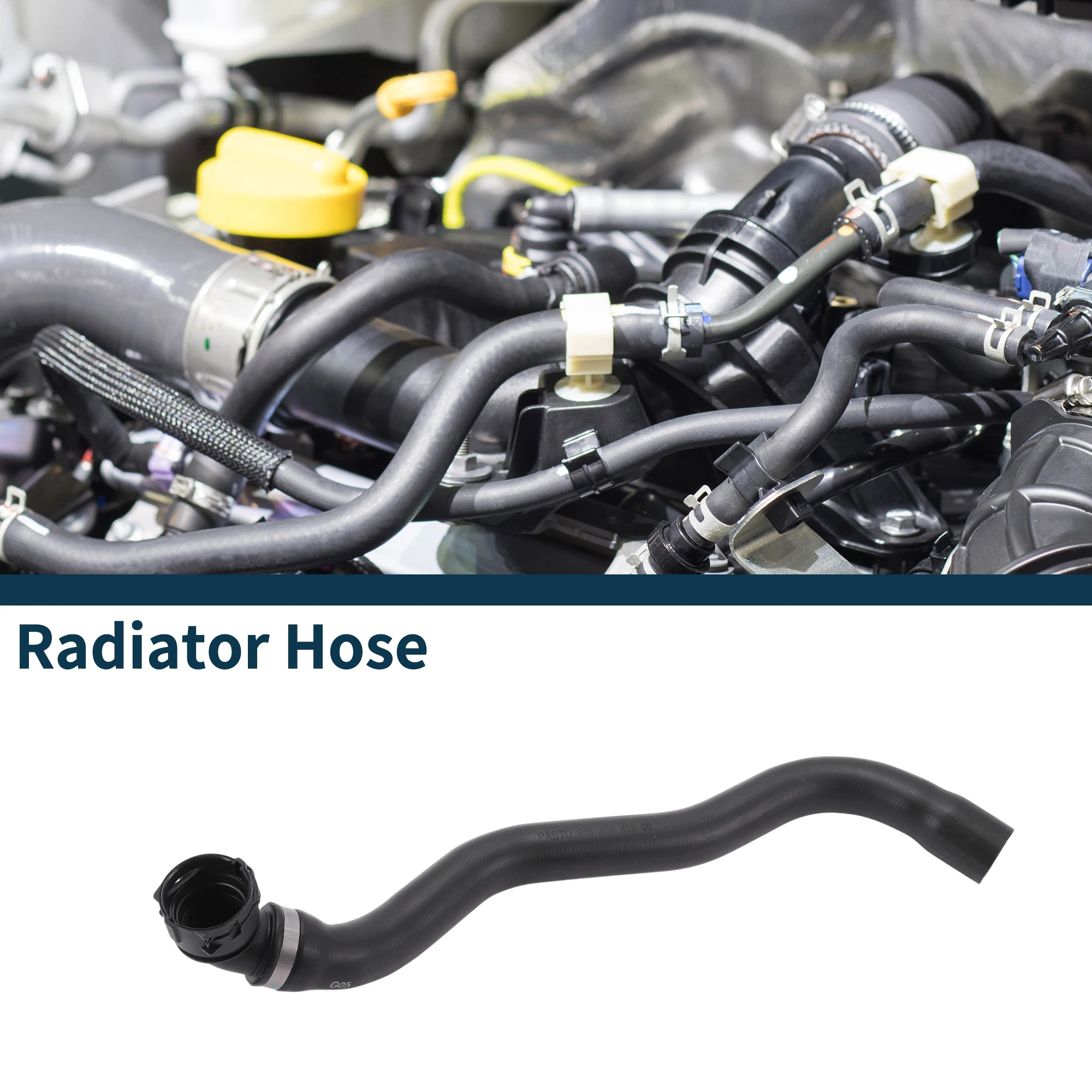 

Шланг радиатора Motoforti для Porsche Cayenne 4.8L 2011-2018 No 95810640200 Резиновая водосточная труба