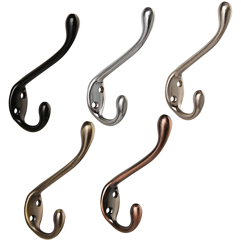 

1/3/6pcs Coat Hook Wall Mounted Hooks Coat Hooks Robe Hooks Hangers Heavy Duty With Screws For Coats Hat Clothes Keys