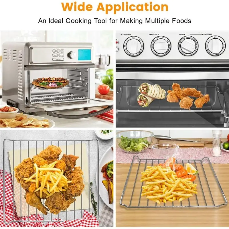 A67Z Replacement Air Fryer Cooling Rack For Cuisinart TOA-60 65 70 Air Fryer Convection Toaster Oven,Stainless Steel Basket