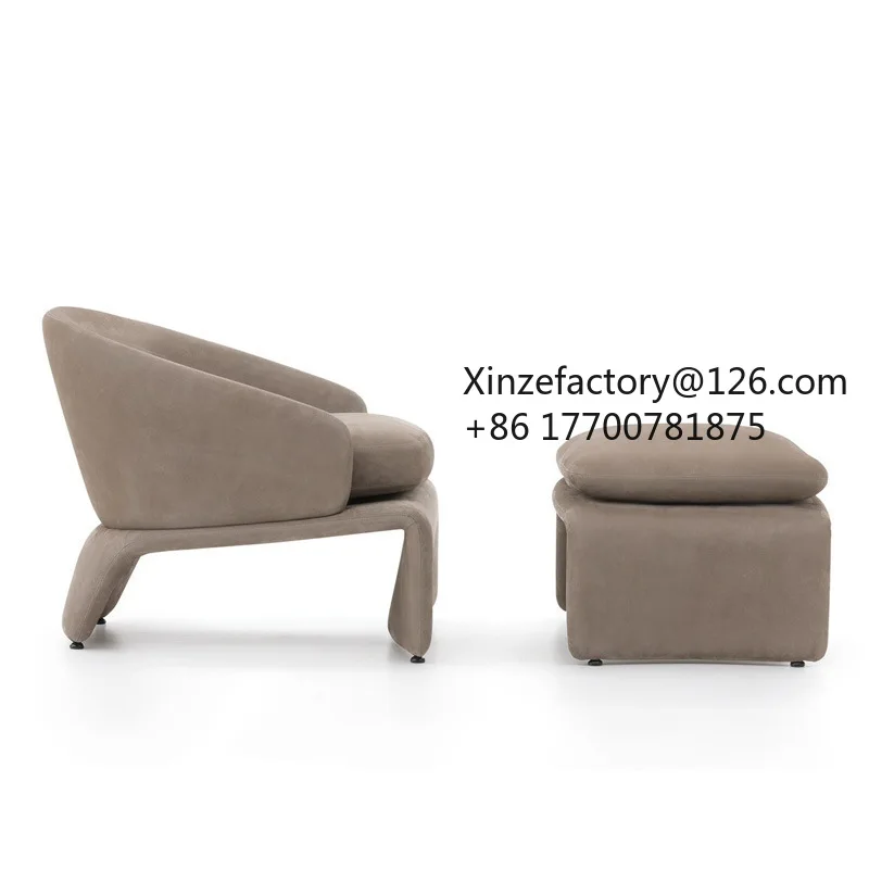 Factory Direct 2026 Top Rated Sofa Chair Villa Living Room Bedroom Fabric Casual Book Chair Model Room Meeting Guest Creative Ne