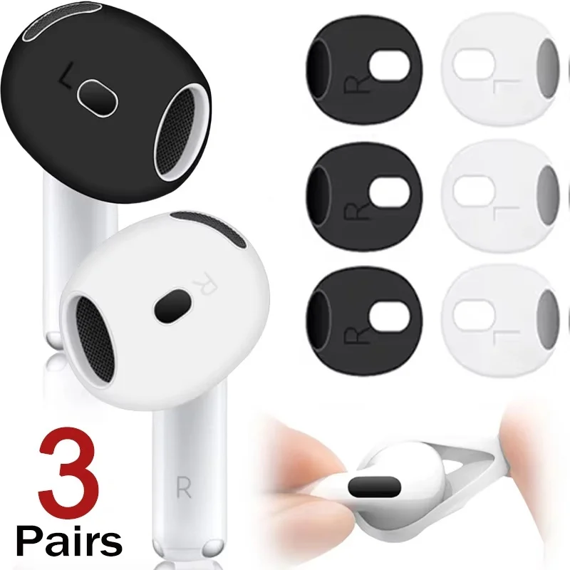 Ultra Thin Soft Silicone Eartips Earbuds For Apple AirPods 4 Anti-slip Earphone Protective Sleeve Ear Cover Earphone Accessories