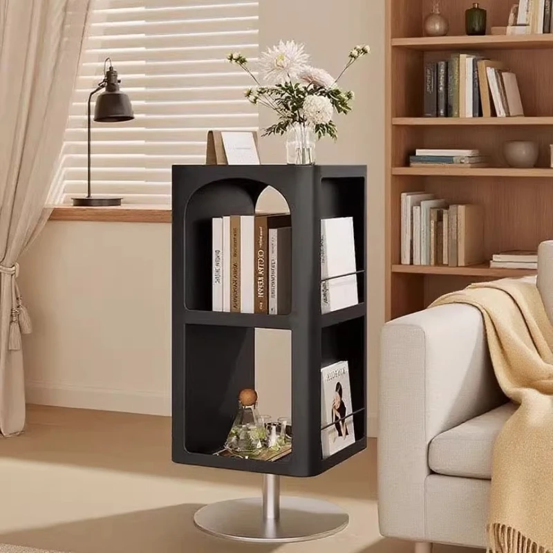 

Sofa Side Table Rotatable Apartment Home Living Room Creative Multifunctional Storage Rack Bedside Table Corner Table