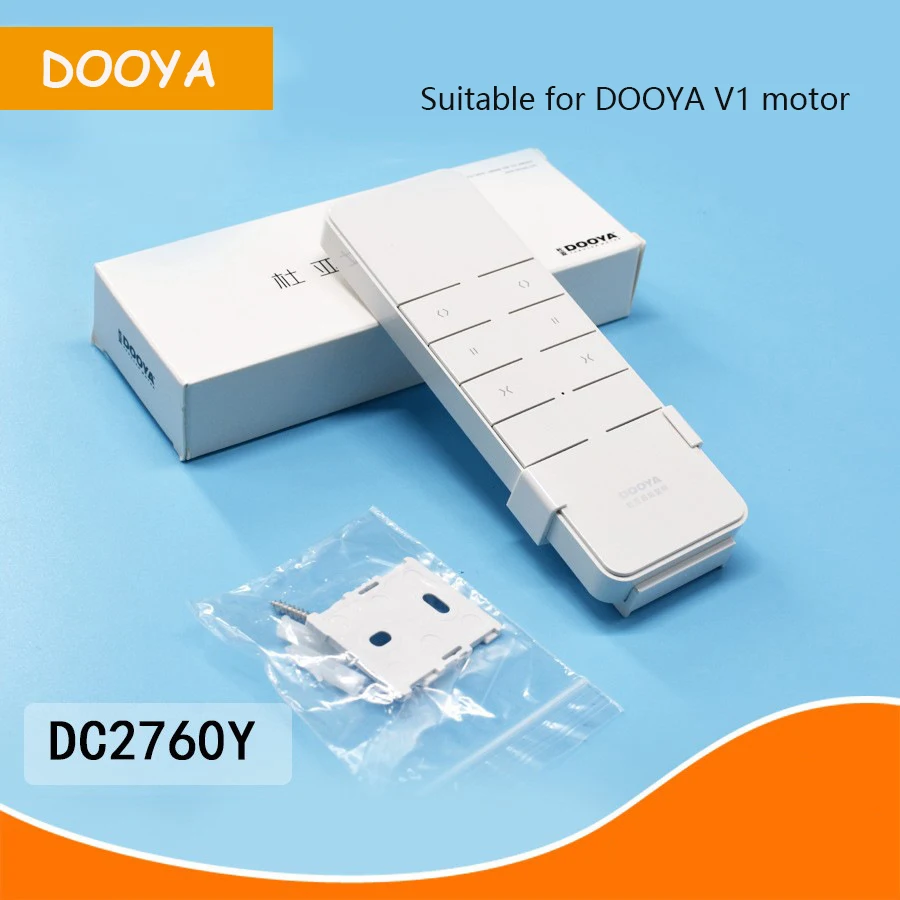 DOOYA-V1標準の電気カーテン,リモートコントロール,インテリジェントホームコントローラー,デュアルチャンネル,ワイヤレス,dc2760y