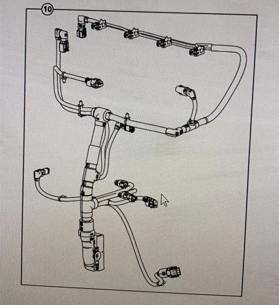 Excavator Parts 320/09727  For JCB JS200 3CX 4CX 444 448 Cab Whole Car Wire Cable Engine Wiring Harness