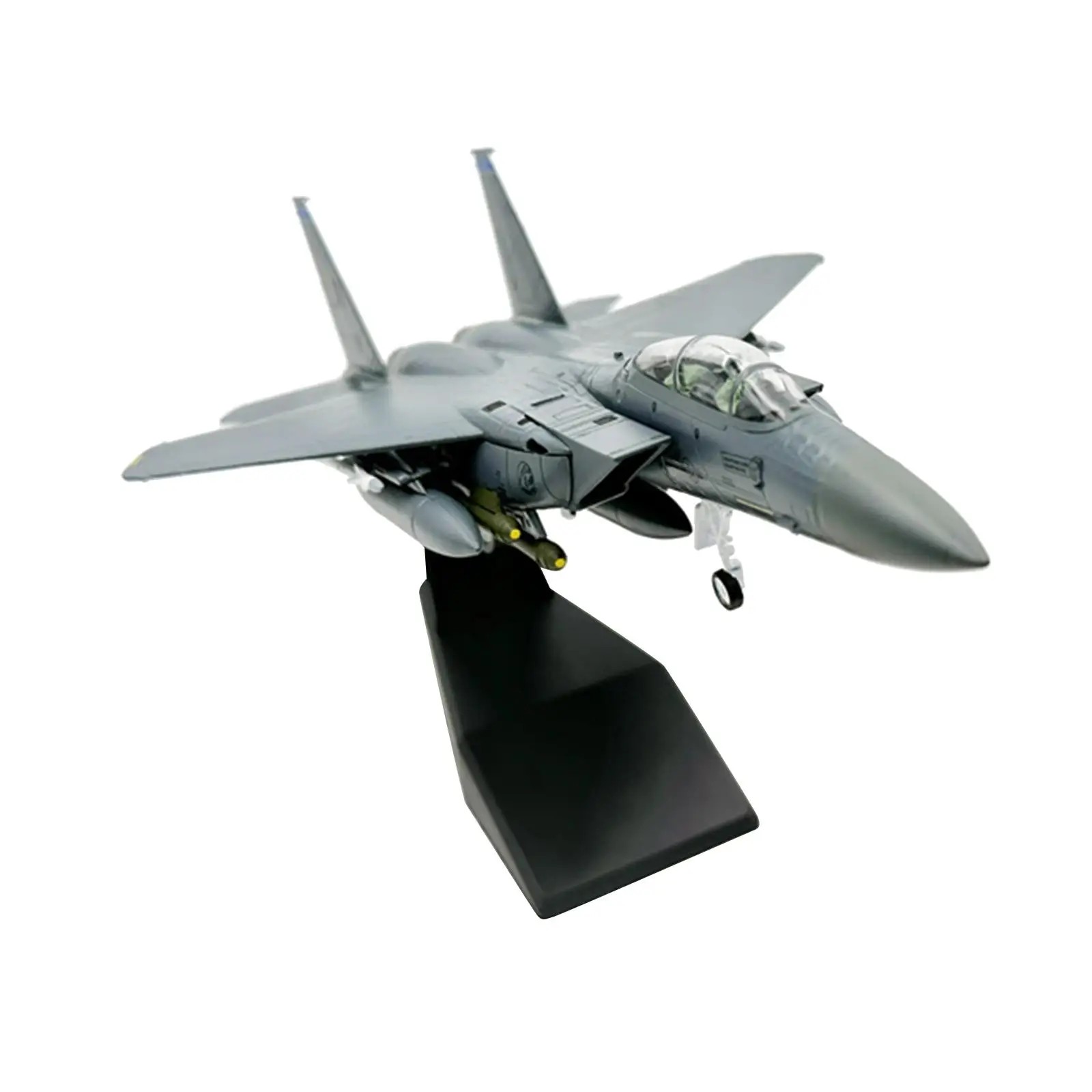 1/100 Scale F15E Fighter Diecast Alloy Model Airplane with Stand for Bedroom Aircraft Model Display Stand Desktop Decoration