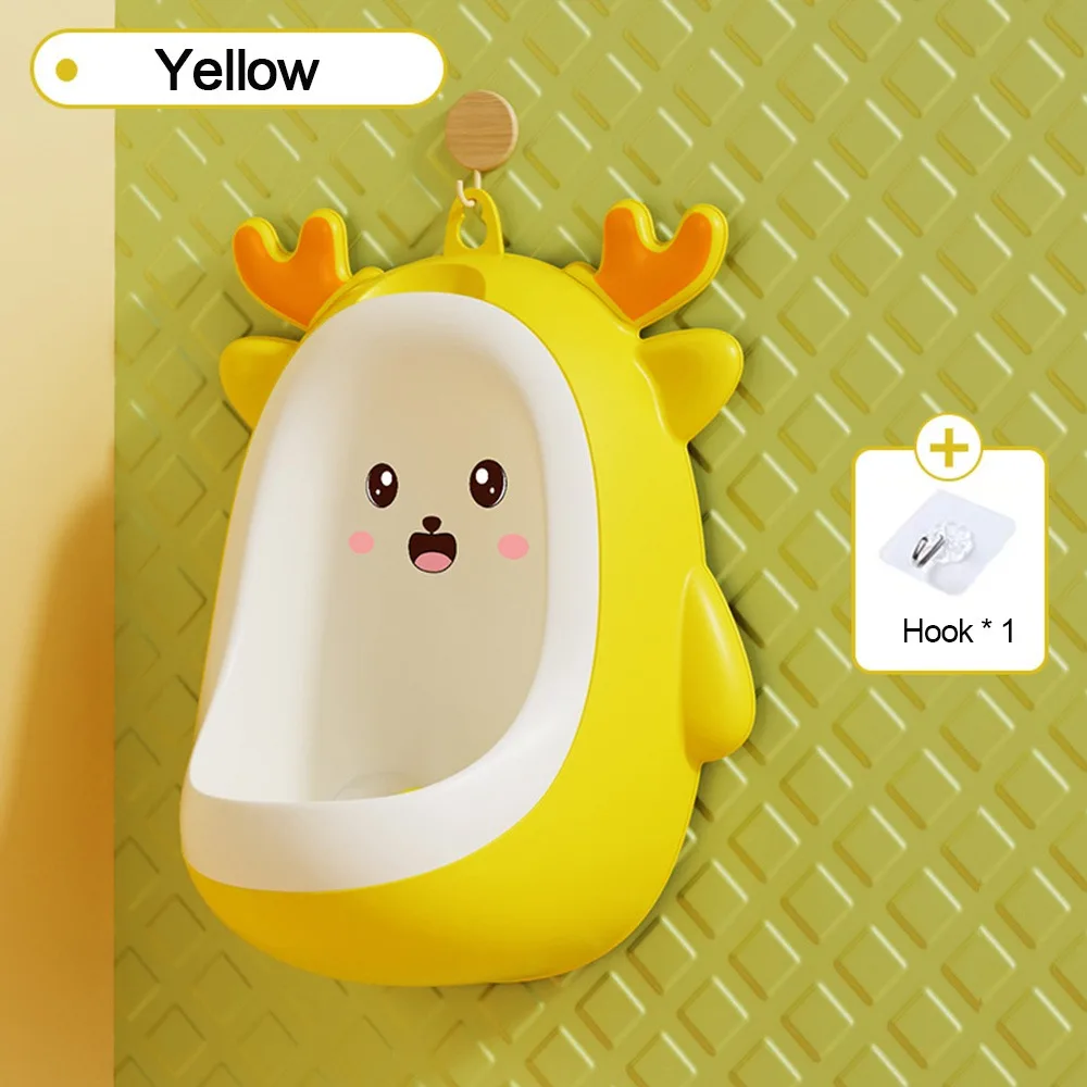 

Милый настенный писсуар для приучения к горшку, глубительный брызгозащищенный писсуар для малышей, забавный в использовании съемный туалет для приучения к горшку для мальчиков