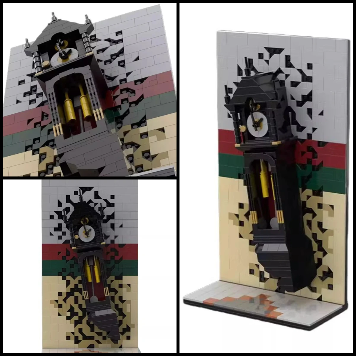 Horror-TV Vecna Uhr Kopfüber Weltansicht Skyline-Modell Fleischfressender Riesen-Teufel Demodog Baustein-Set Sammlerstück für Erwachsene Spielzeug Geschenk – Detail 12