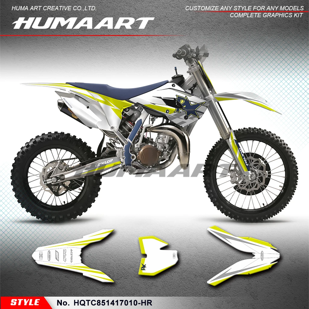 

HUMMART клейкие наклейки прочный винил для Husqvarna TC 85 2014 2015 2016 2017, HQTC851417010-HR