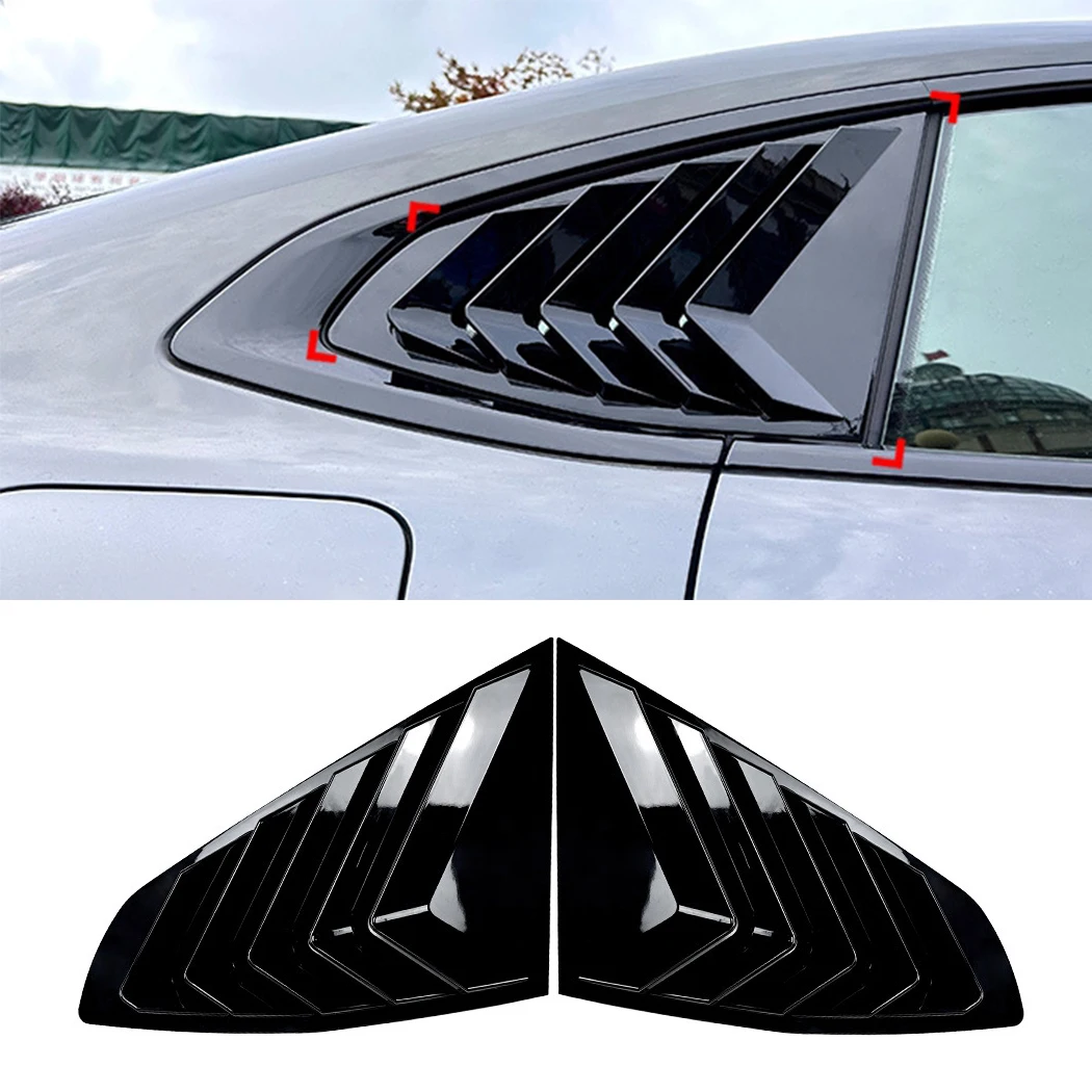 Car Rear Side Window Louver Air Vents Windshield Decoration Cover For BMW 4 Series G26 430i 440i Gran Coupe 4-Door 2020-2024