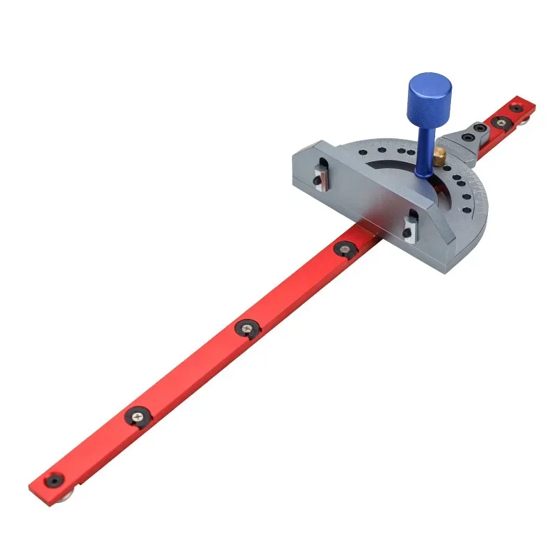 Woodworking miter gauge table, saw belt, adjustable angle push ruler, push handle board, sawing accessories