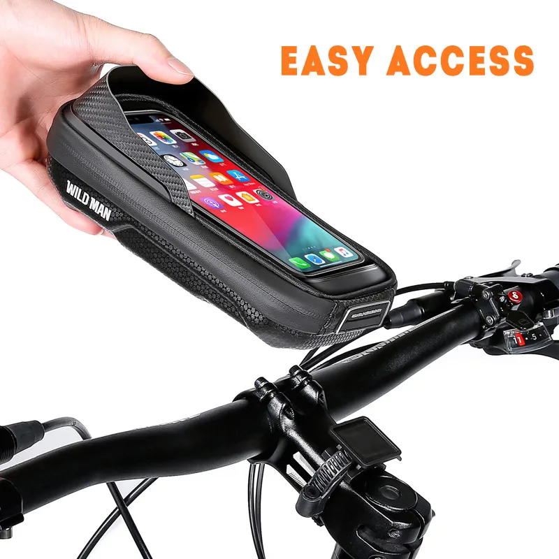 Motorcycle Bike Navigation Phone Holder Waterproof TPU Touch Screen Outdoor Riding Accessories For 4.7-6.8inch Smartphone Stand