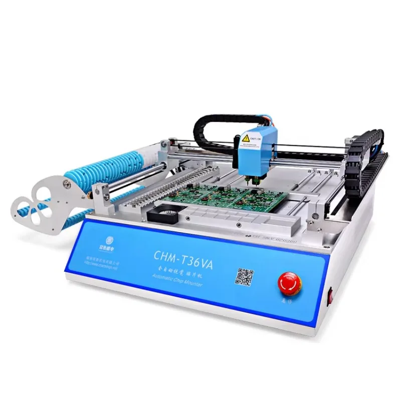 CHM-T36VA Automatic SMT Pick & Place Machine, Dual Vision Desktop, Reflow Soldering, 110V/220V For PCB Assembly