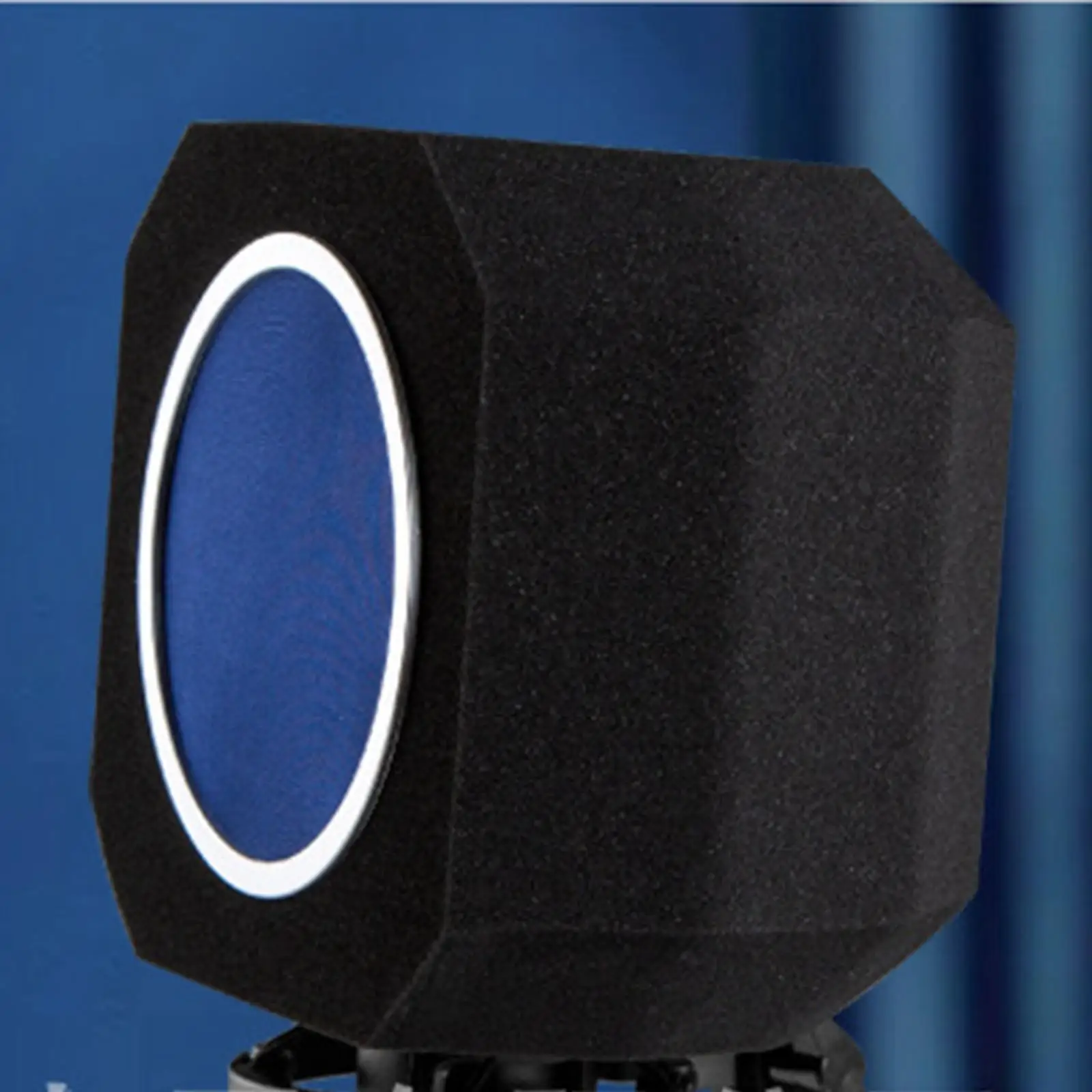 Mic Windscreen Foam Shield for Cardioid Microphone Studio Recording Portable Vocal Booth Filter