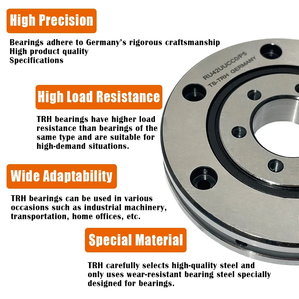 MHCNC Cross Roller Bearing RU28 RU42 RU66 RU85 RU124 RU148 P4 P5 Rotation Precision Wear Resistant Durable Tool Parts