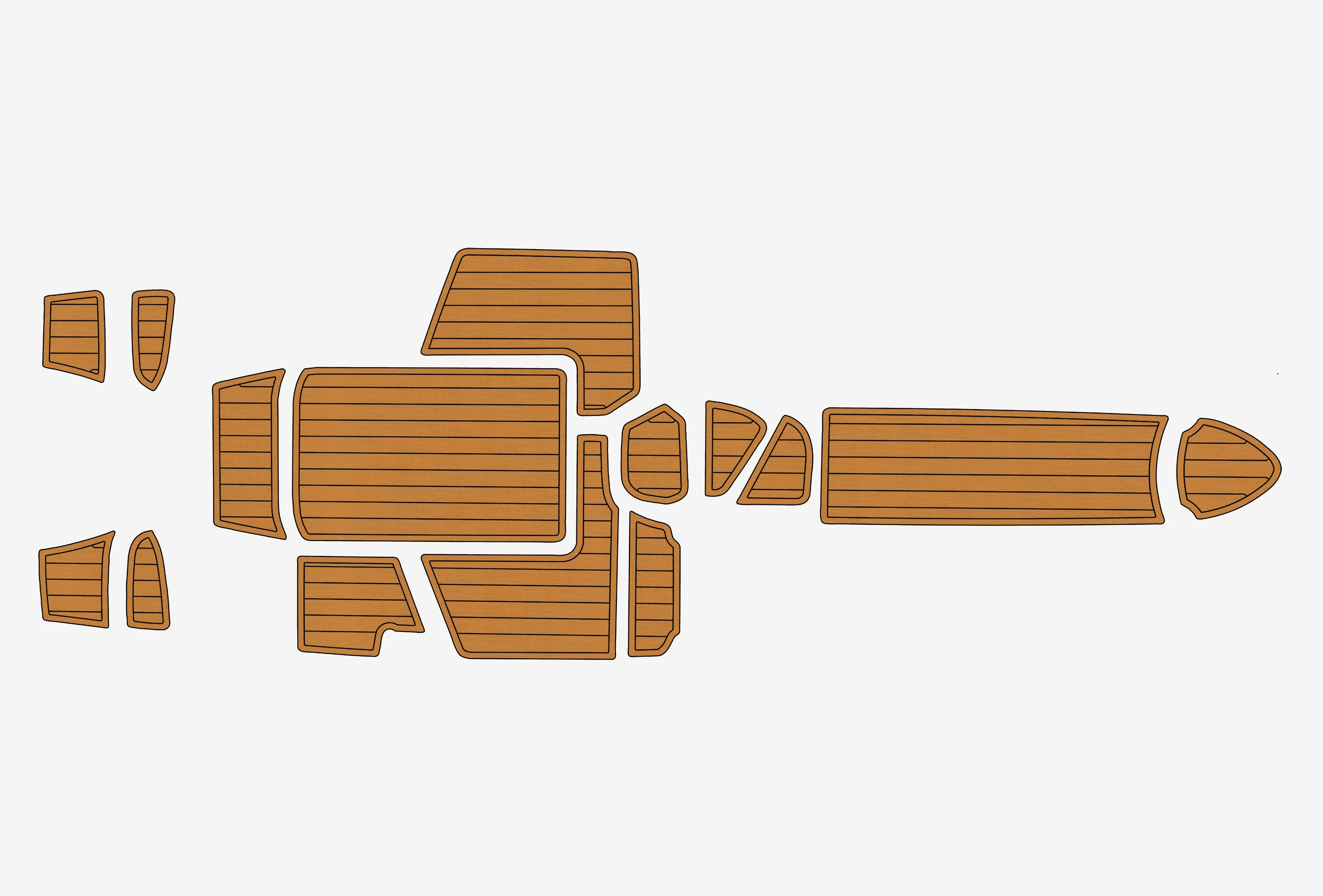 2005-2017 بيلا 620 تيار مستمر 1/4 "6 مللي متر إيفا رغوة عدم الانزلاق بولي كلوريد الفينيل خشب الساج التزيين البحرية حصيرة سيديك جاتورستيب السجاد أرضية بحرية #1