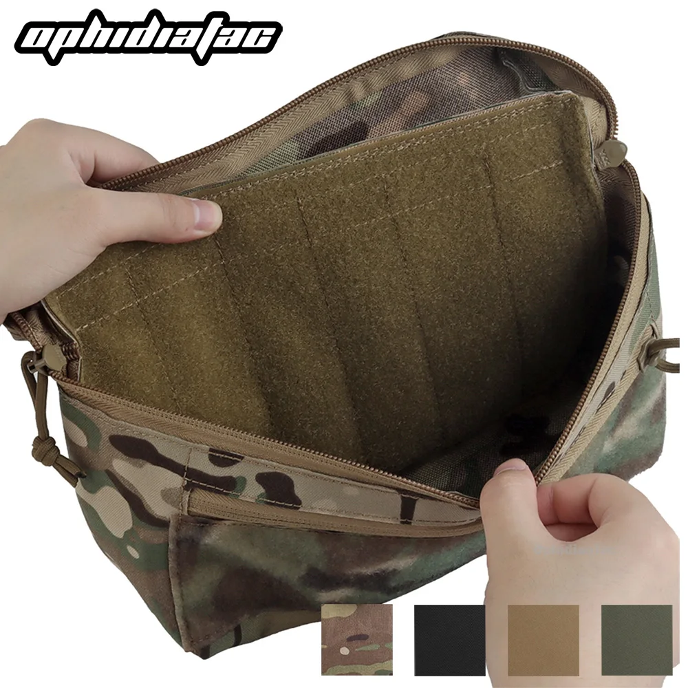 OPHIDIAN  Universal GP Pouch (L), MOLLE System Mounting, Zipper, Storage Items, Large Area Magic Tape