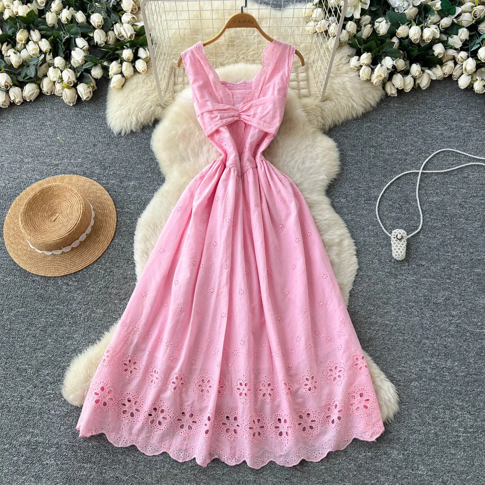 

Long Dress Women Dresses A Line Vestidos Y2k Streetwear V Neck Sleeveless High Waist Elegant Splice Party Night Work Beach 2026