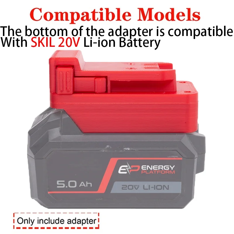 Adattatore per convertitore di strumenti agli ioni di litio Milwaukee 18V a SKIL 20V adattatore per batteria agli ioni di litio accessorio per