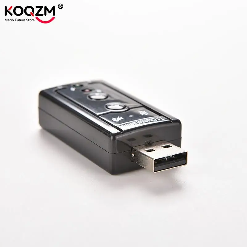 7.1 Channel 3D External USB Audio Sound Card Mic Adapter 3.5mm Jack Stereo Headset For Win XP 7 8 Android Linux for Mac OS