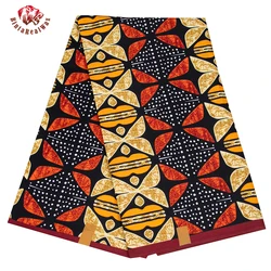 Guaranteed Real Wax African Fabric High Quality Polyester Ankara Fabricfor Men Party Clothes Fabric for Sewing Dress FP6604