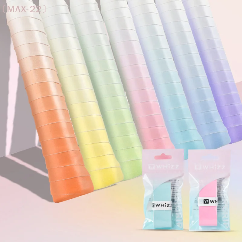 Gradient Color Sweat-Absorbent Tennis Racket Overgrip Tapes Shockproof Anti-Slip Sweat Band For Badminton Pickleball Racket