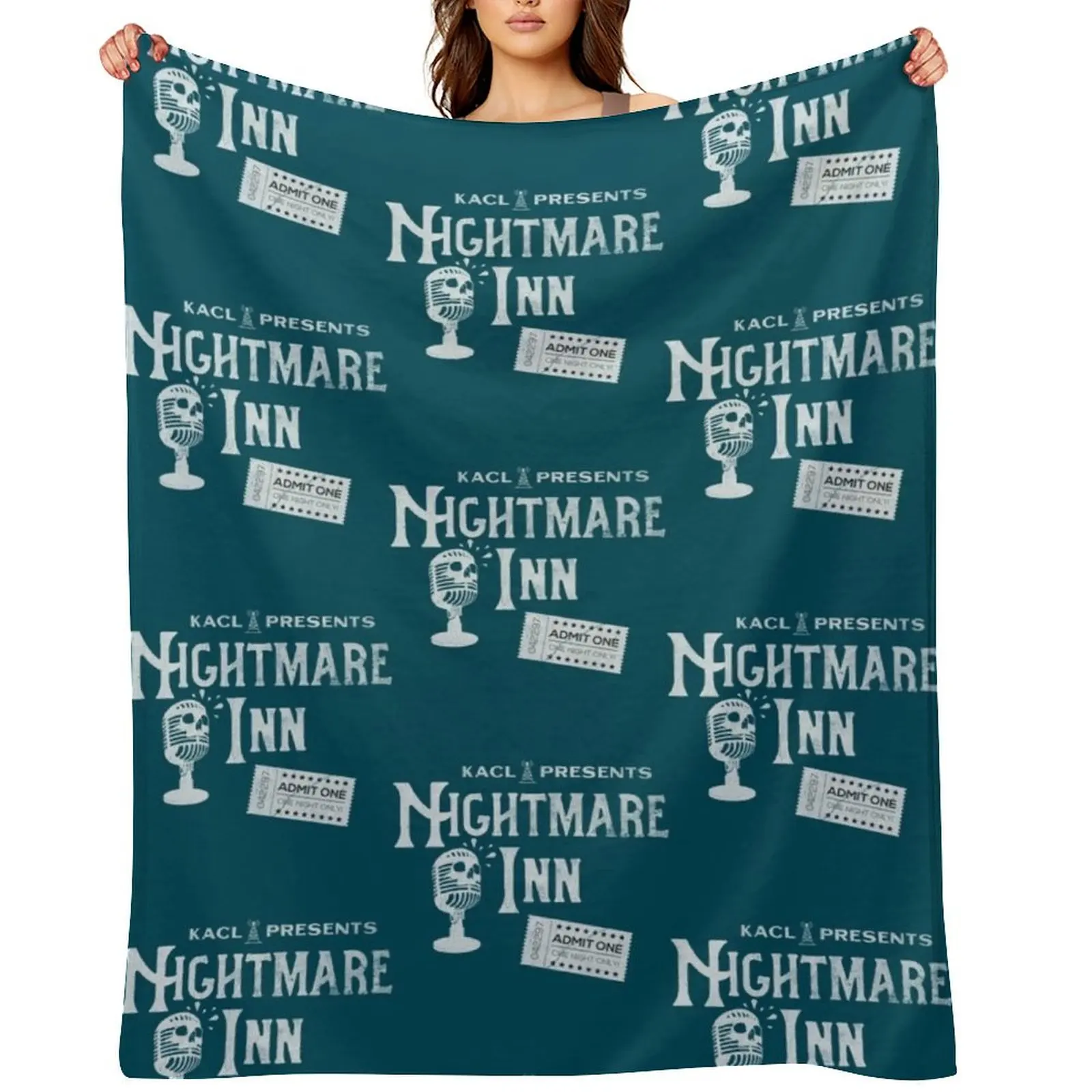 

KACL Nightmare Inn Throw Blanket Warm manga Nap Travel Blankets